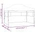 Carpa plegable profesional con 3 paredes acero color crema