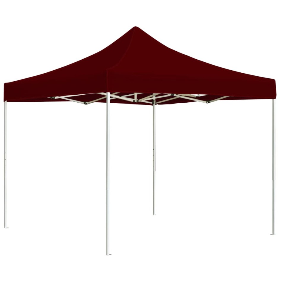 Carpa plegable profesional de aluminio color burdeos 2x2