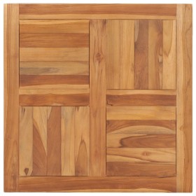 Superficie de mesa de madera maciza de teca 70x70x2,5