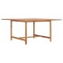 Mesa de jardín de madera maciza de teca 150x150x76