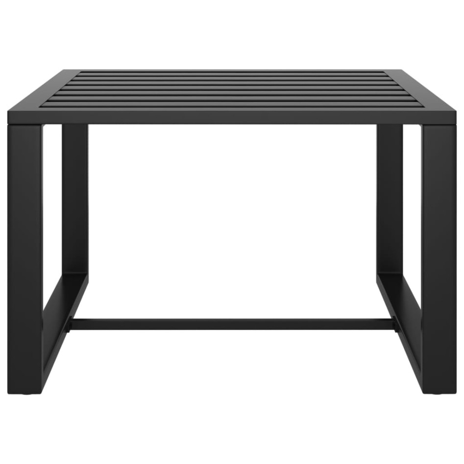 Mesa de centro de aluminio gris