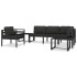 Mesa de centro de aluminio gris