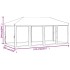 Carpa para fiestas plegable con paredes gris taupé 3x6