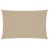 Toldo de vela rectangular tela Oxford beige 5x8