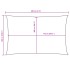 Toldo de vela rectangular tela Oxford beige 5x8