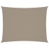 Toldo de vela rectangular tela Oxford gris taupe 6x7