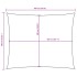 Toldo de vela rectangular tela Oxford gris taupe 6x7