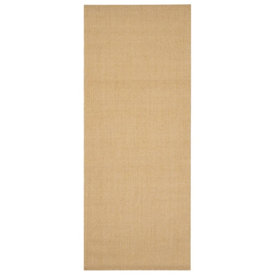 Alfombra de sisal natural 100x250