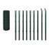 Set de euro valla acero verde 10x1,5