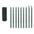 Set de euro valla acero verde 10x1,5