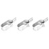 Valla de alambre y postes acero galvanizado plateado 25x1,25