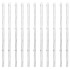 Valla de alambre y postes acero galvanizado plateado 25x1,25