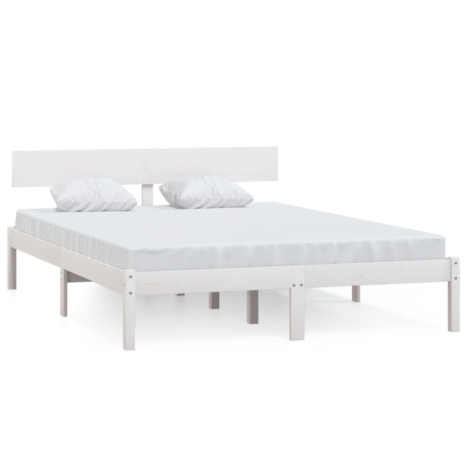 Estructura de cama madera maciza de pino 120x200