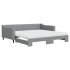 Sofá cama nido con colchón tela gris claro 100x200