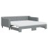 Sofá cama nido con colchón tela gris claro 90x190