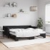 Sofá cama nido con colchón tela negro 90x190