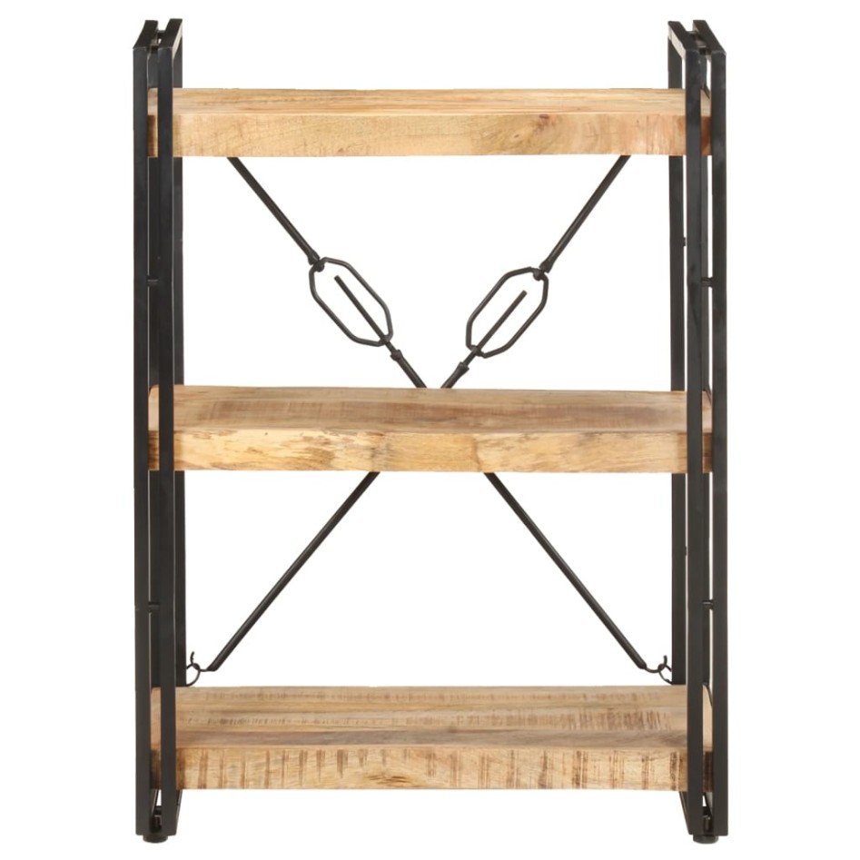 Estantería de 3 niveles de madera maciza de mango 60x30x80