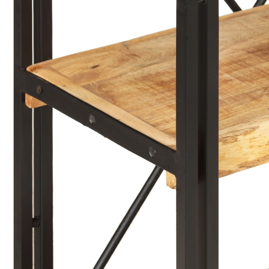 Estantería de 3 niveles de madera maciza de mango 60x30x80