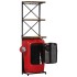 Botellero forma de tractor madera maciza de mango 49x31x172