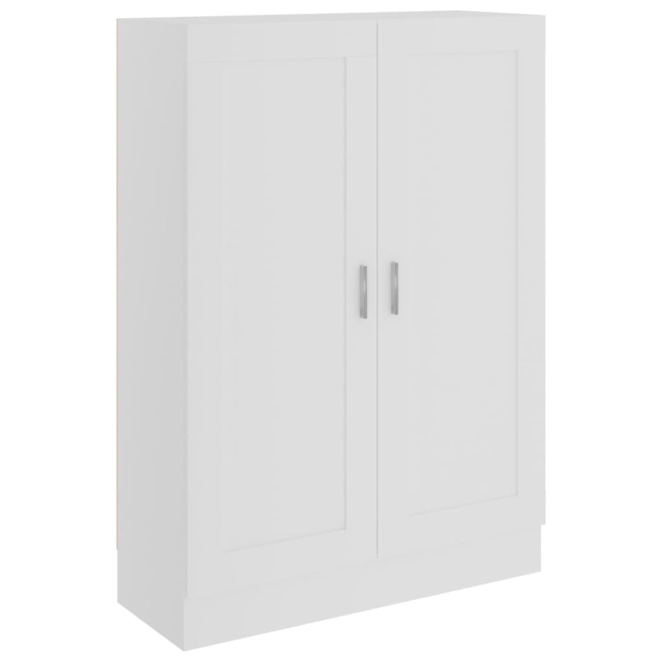Armario de libros madera contrachapada blanco 82,5x30,5x115