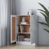 Armario de libros madera contrachapada blanco 82,5x30,5x115