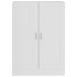 Armario de libros madera contrachapada blanco 82,5x30,5x115