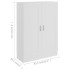 Armario de libros madera contrachapada blanco 82,5x30,5x115