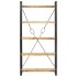 Estantería de 5 niveles madera maciza mango 90x30x180