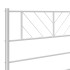 Estructura cama sin colchón con estribo metal blanco 160x200