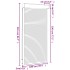 Persiana de aluminio blanca 100x210