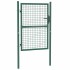 Puerta de valla de acero verde 100x125