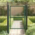 Puerta de valla de acero verde 100x125