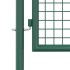 Puerta de valla de acero verde 100x125