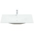 Lavabo empotrado con grifo cerámica blanco 91x39x18