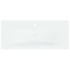 Lavabo empotrado con grifo cerámica blanco 91x39x18