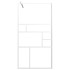 Mampara de ducha accesible vidrio ESG blanco 100x195