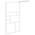 Mampara de ducha accesible vidrio ESG blanco 100x195
