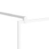 Mampara de ducha accesible vidrio ESG blanco 100x195