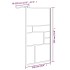 Mampara de ducha accesible vidrio ESG blanco 100x195