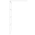 Mampara de ducha vidrio ESG transparente blanco 115x195