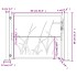 Puerta de jardín acero gris antracita diseño hierba 105x80