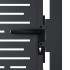 Puerta de jardín acero gris antracita diseño cuadrado