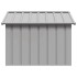 Casa para perros acero galvanizado gris 116,5x153x81,5