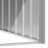 Casa para perros acero galvanizado gris 116,5x153x81,5