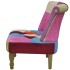 Sillón de estilo francés con diseño de retales de