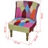 Sillón de estilo francés con diseño de retales de