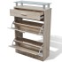 Mueble zapatero cajón y estante superior vidrio aspecto