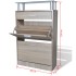 Mueble zapatero cajón y estante superior vidrio aspecto