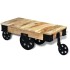 Mesa de centro con ruedas madera de mango