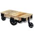 Mesa de centro con ruedas madera de mango